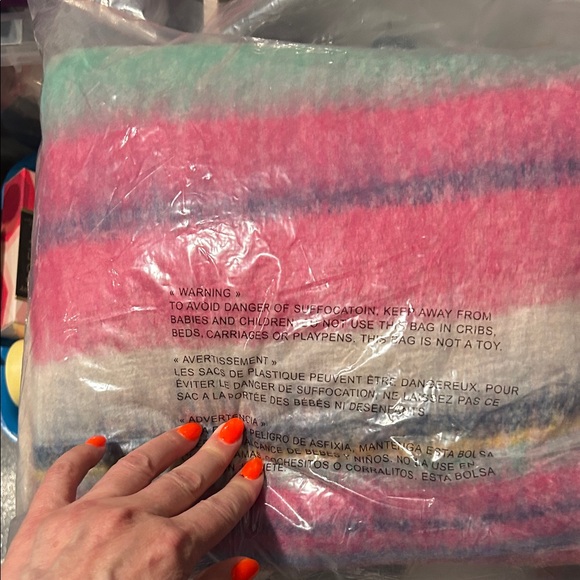 Free People Skye Stripe Fringe Blanket - Picture 5 of 7